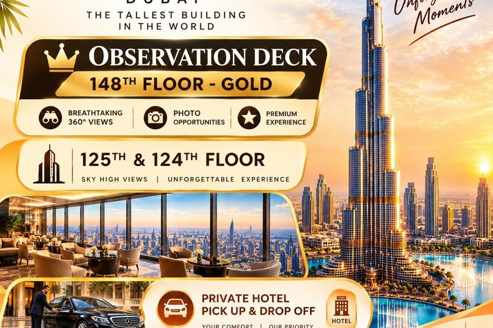 Burj Khalifa At The Top – Gold Premium Experience Level 148 - Photo 1 of 10